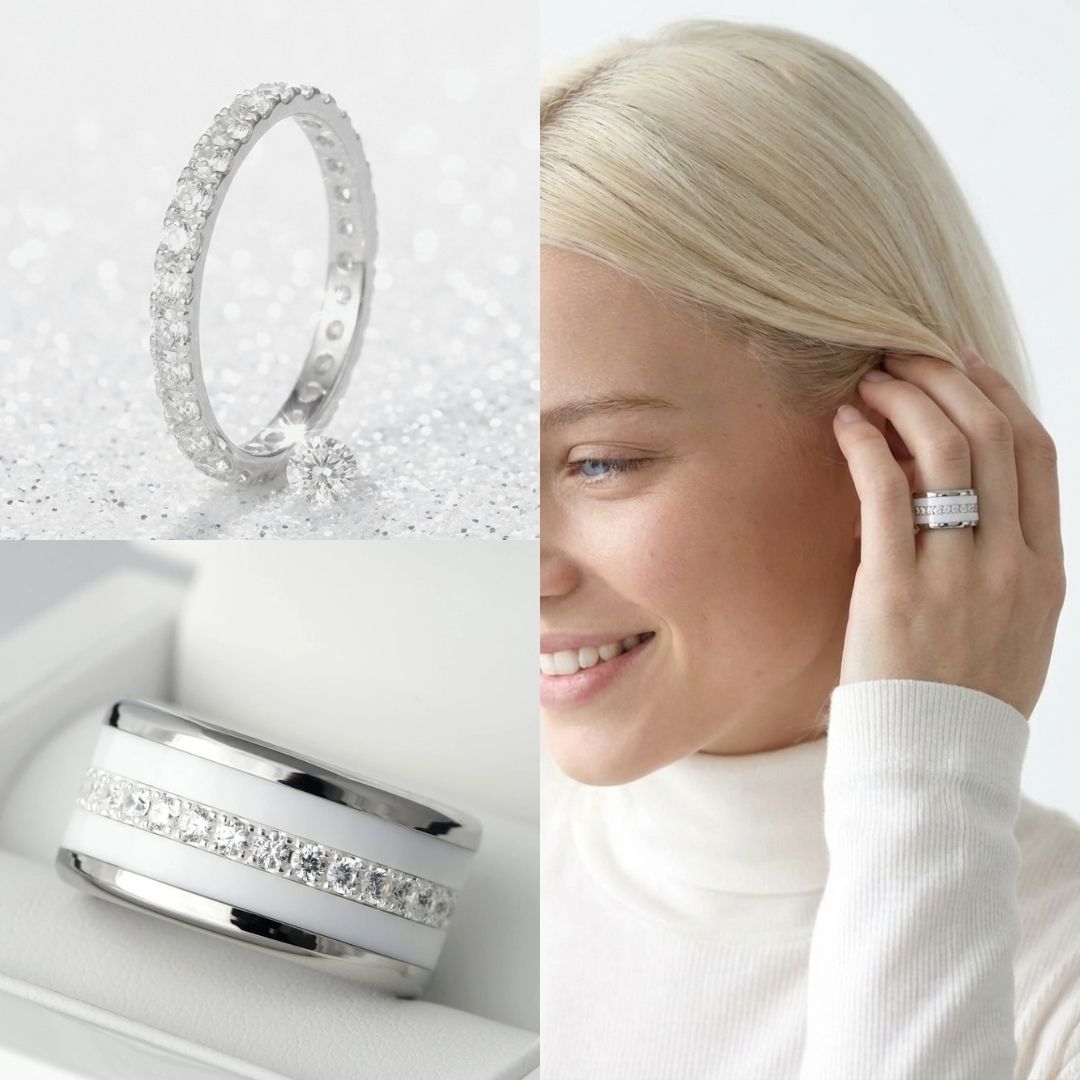 💍 Anneau (addon medium) "Aura Authentique" en argent 925 serti de zircons