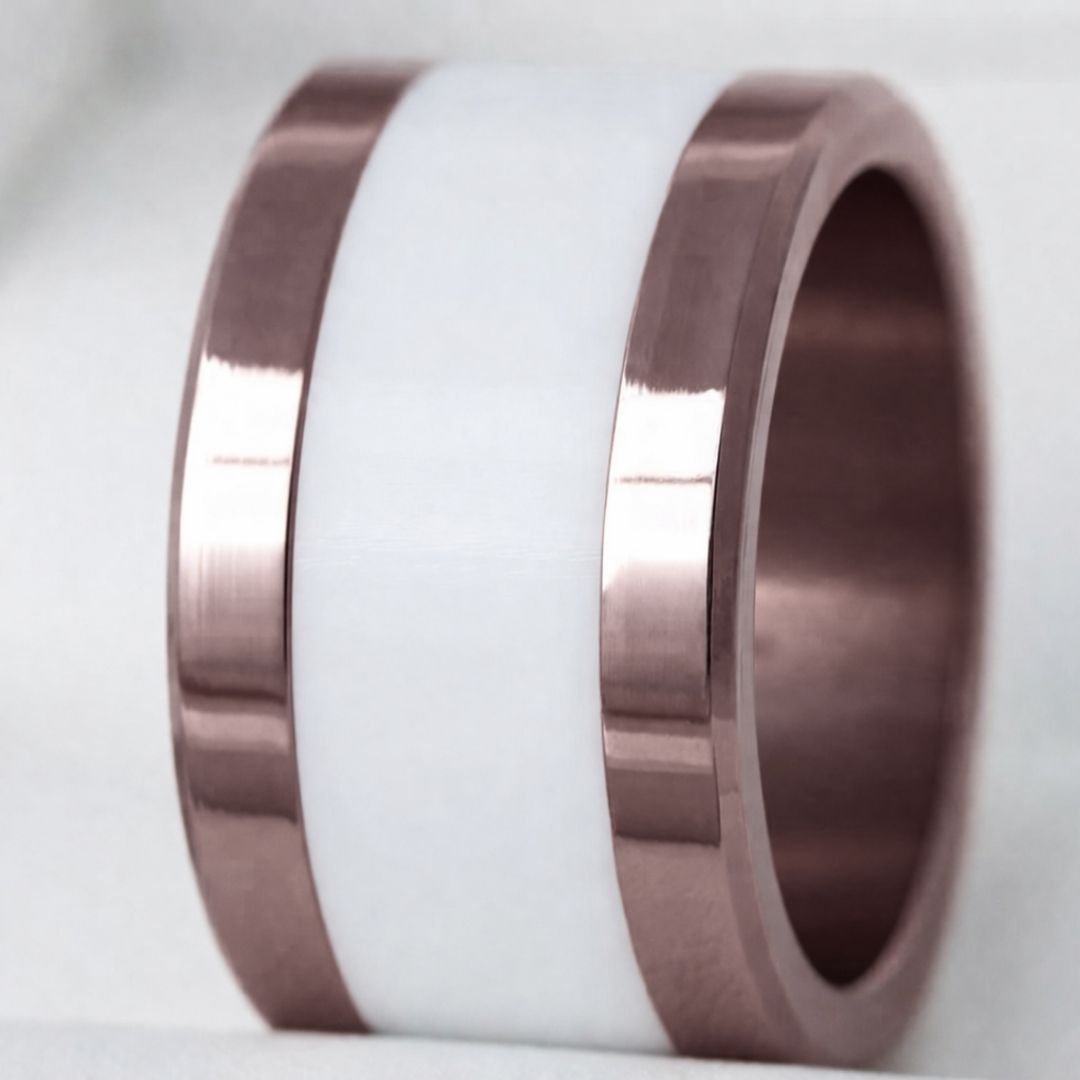 Large Old pink squared, polished base (13mm)