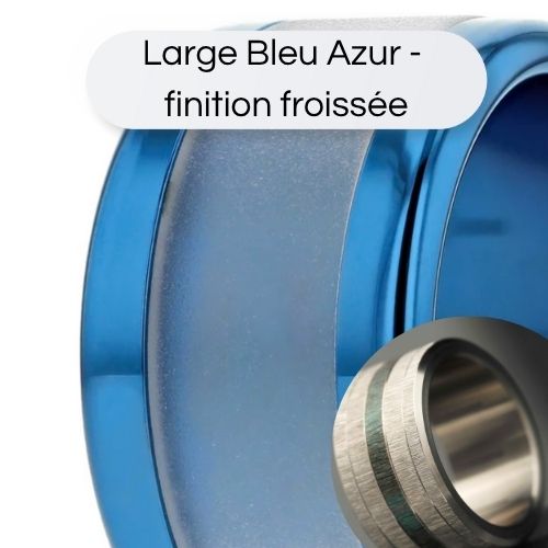 💙 Large rounded polished base "Azure blue" (13mm)