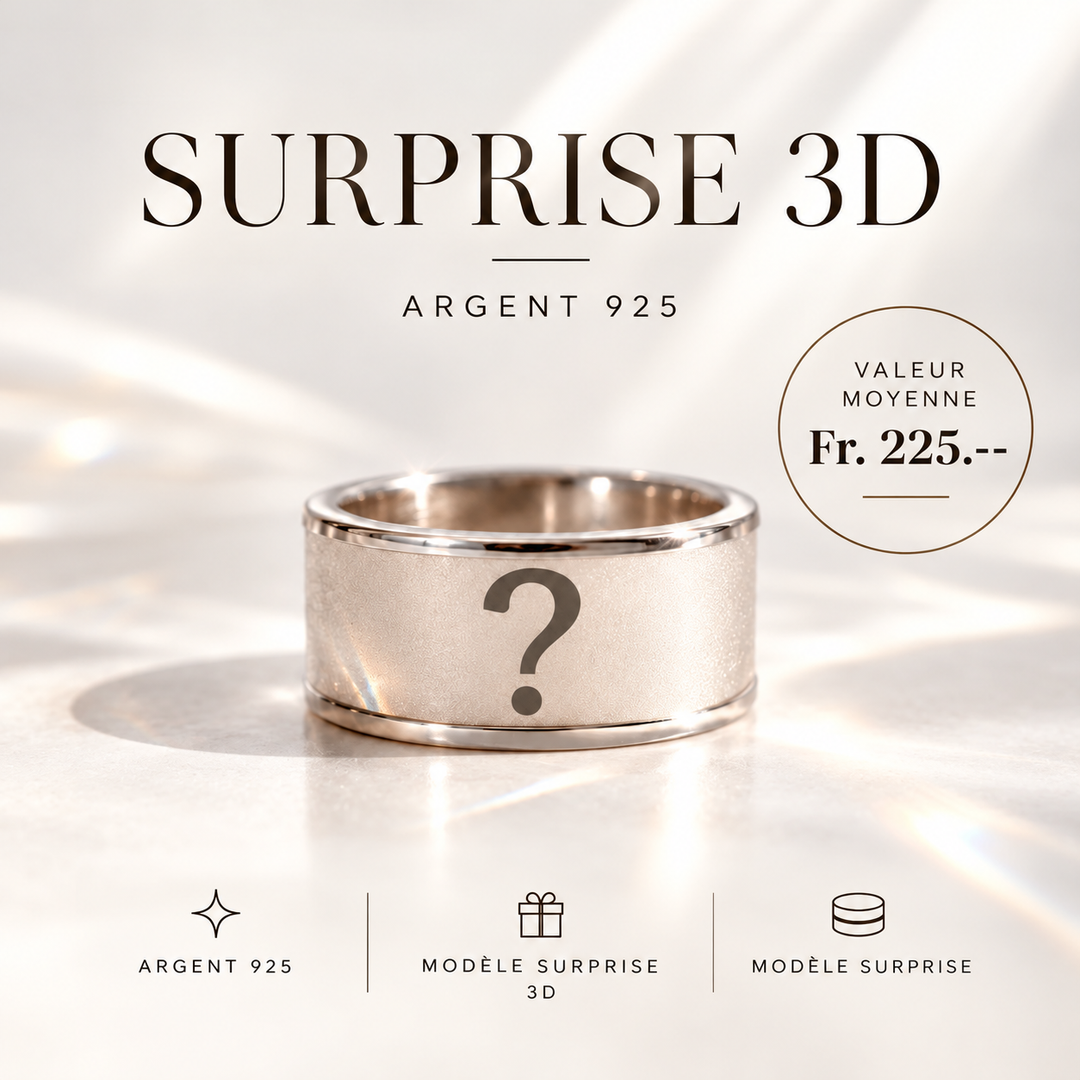 SURPRISE 3D EN ARGENT 925 🎁