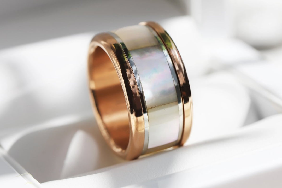 Alba – Nácar Inlay en argent nacré— formats à choix