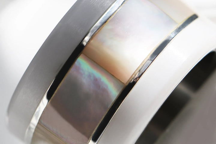 Alba – Nácar Inlay en argent nacré— formats à choix