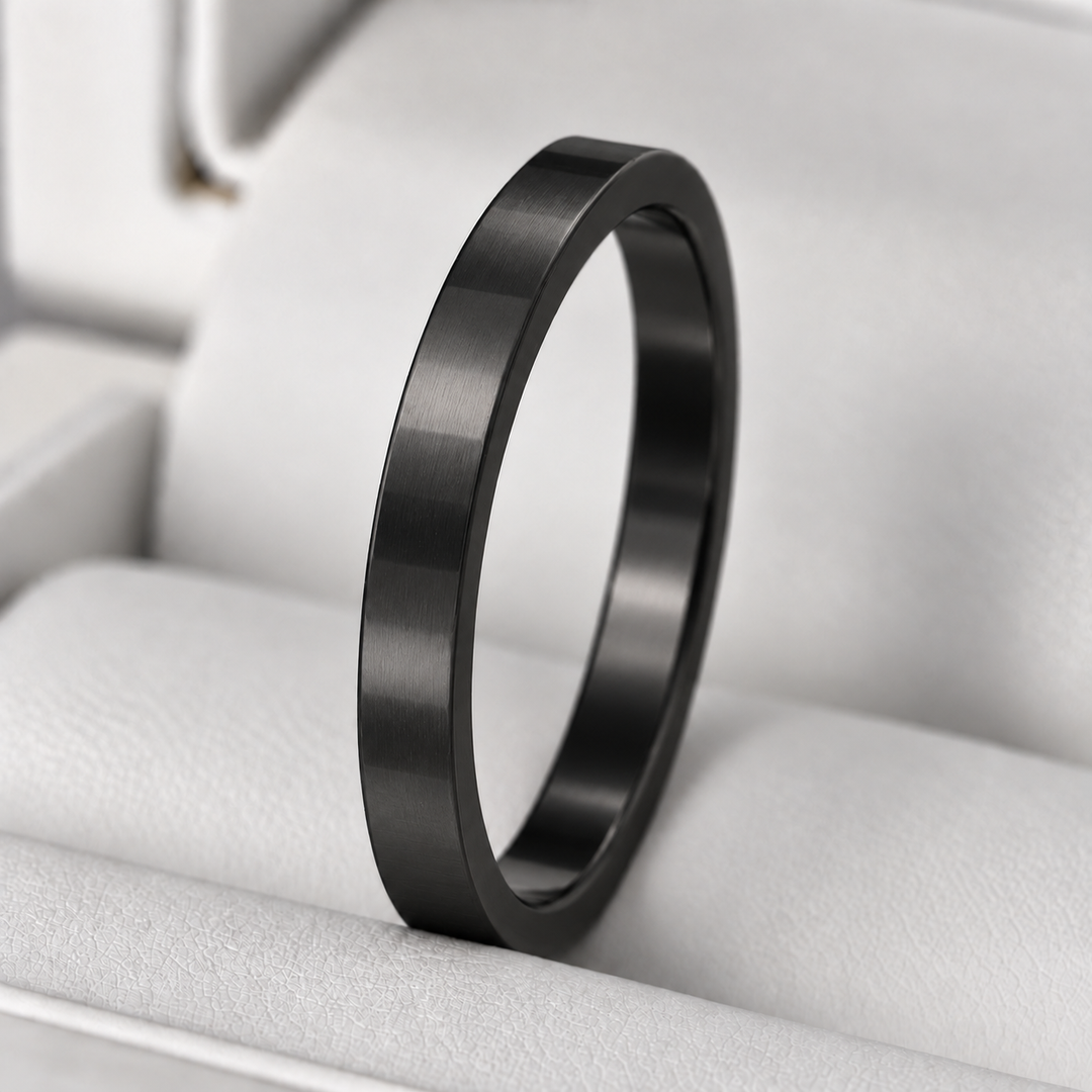 🩶 Anneau (medium) en acier pour bague mood interchangeable