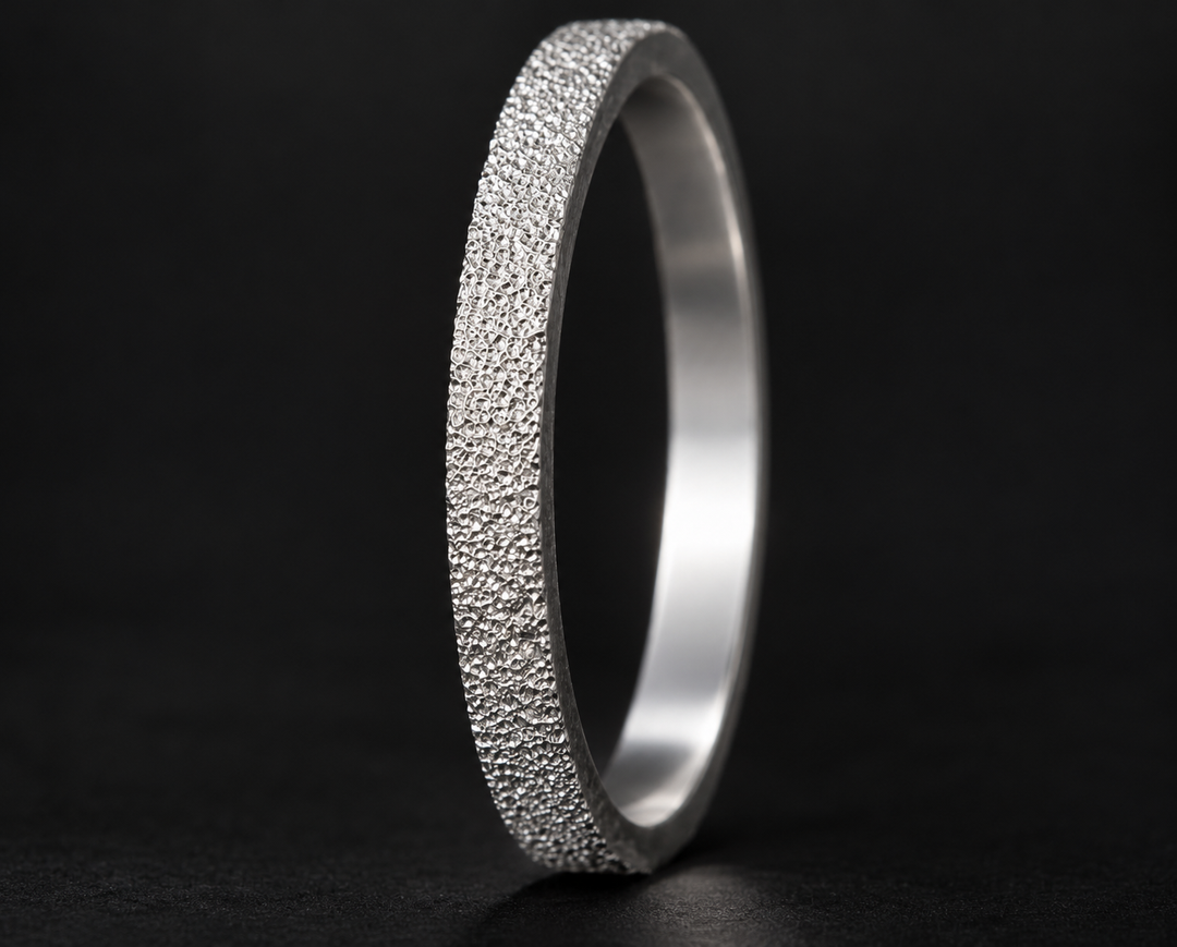 Anneau (medium) en argent 925 « Neige éternelle » pour bague mood interchangeable