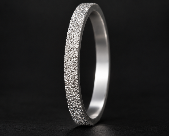 Anneau (medium) en argent 925 « Neige éternelle » pour bague mood interchangeable