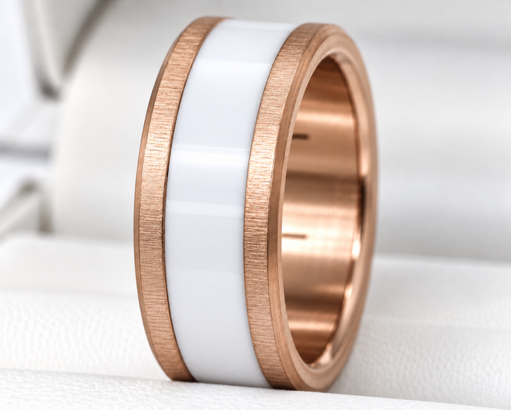 🩶 Base extra small en acier 316L froissée (9mm) pour bague mood interchangeable