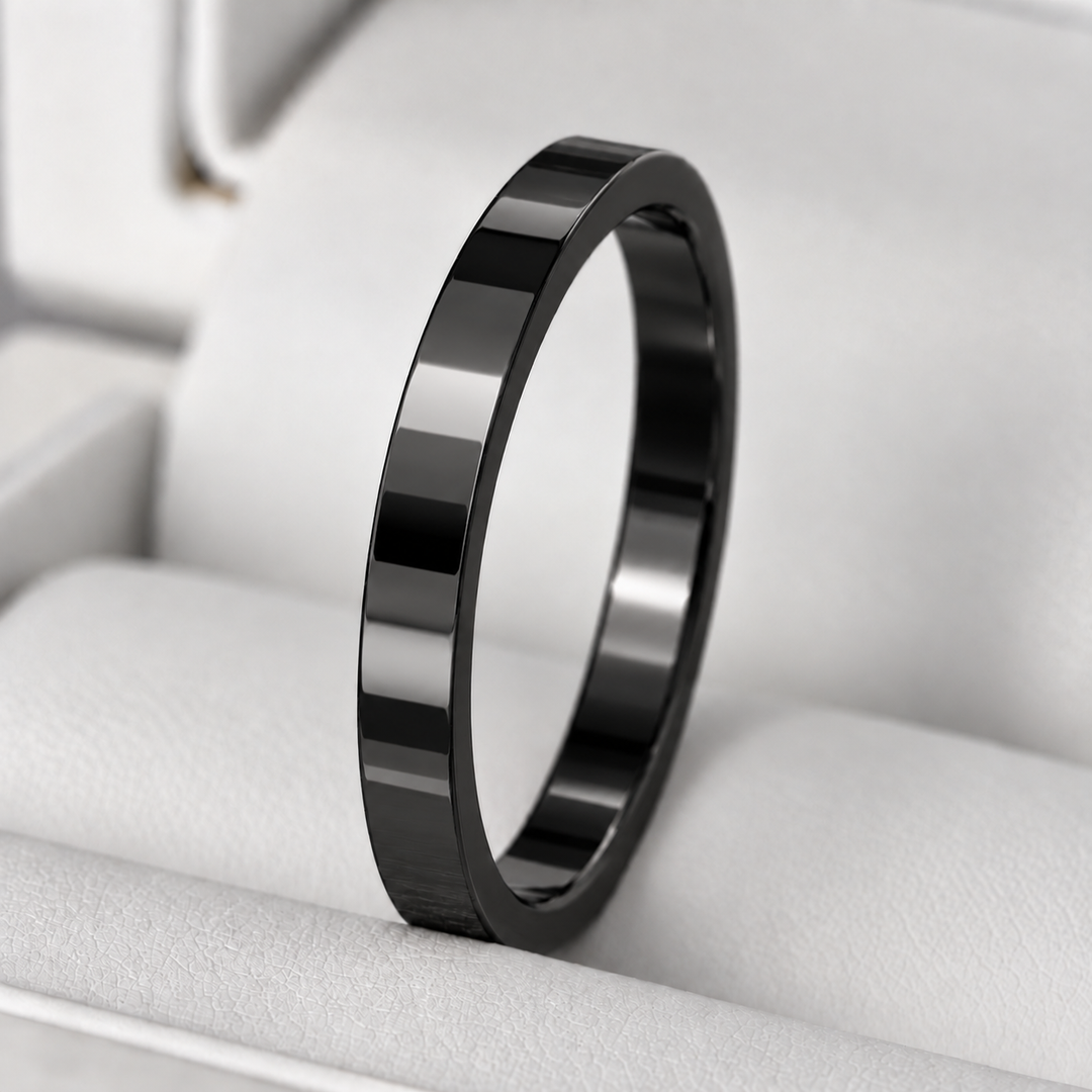 🩶 Anneau (medium) en acier pour bague mood interchangeable