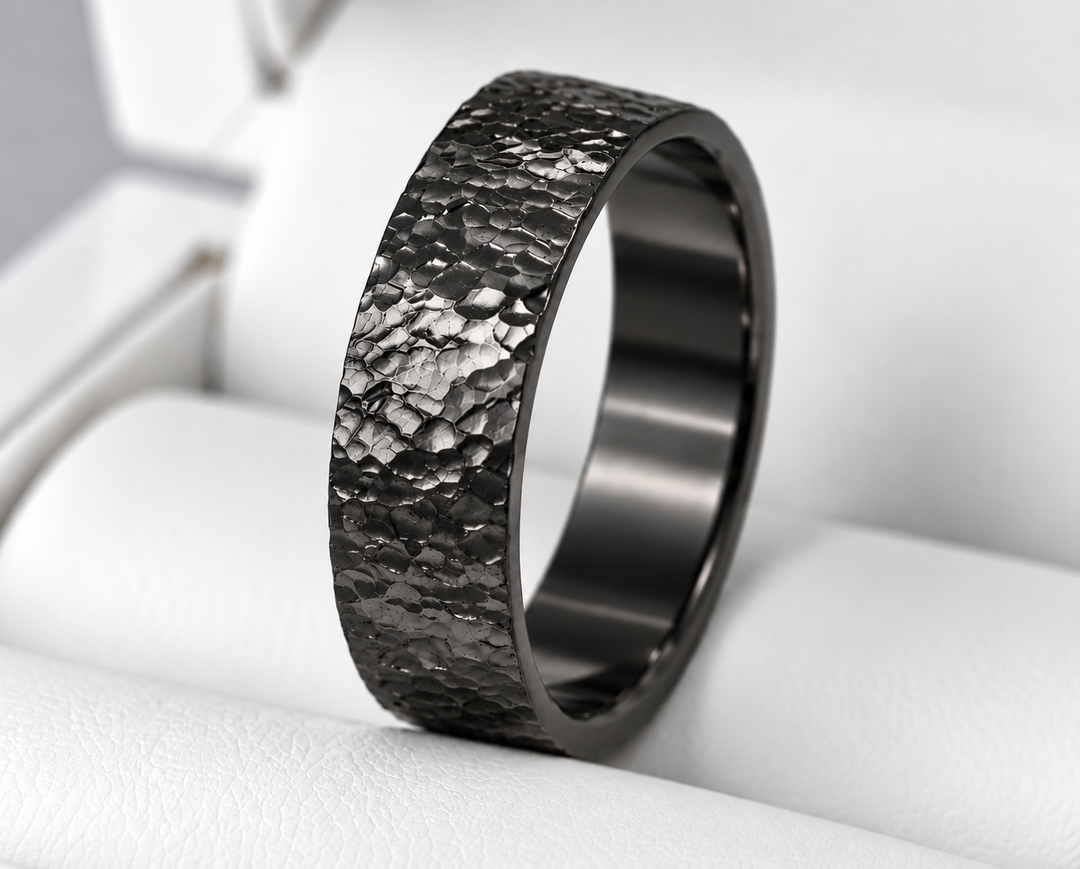 🩶 Anneau (addon) en acier Rock pour bague mood interchangeable