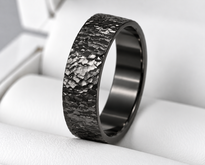 🩶 Anneau (addon) en acier Rock pour bague mood interchangeable