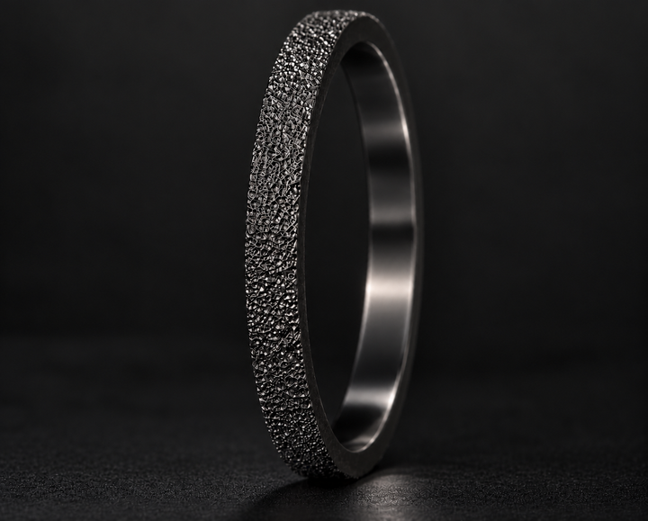 Anneau (medium) en argent 925 « Neige éternelle » pour bague mood interchangeable