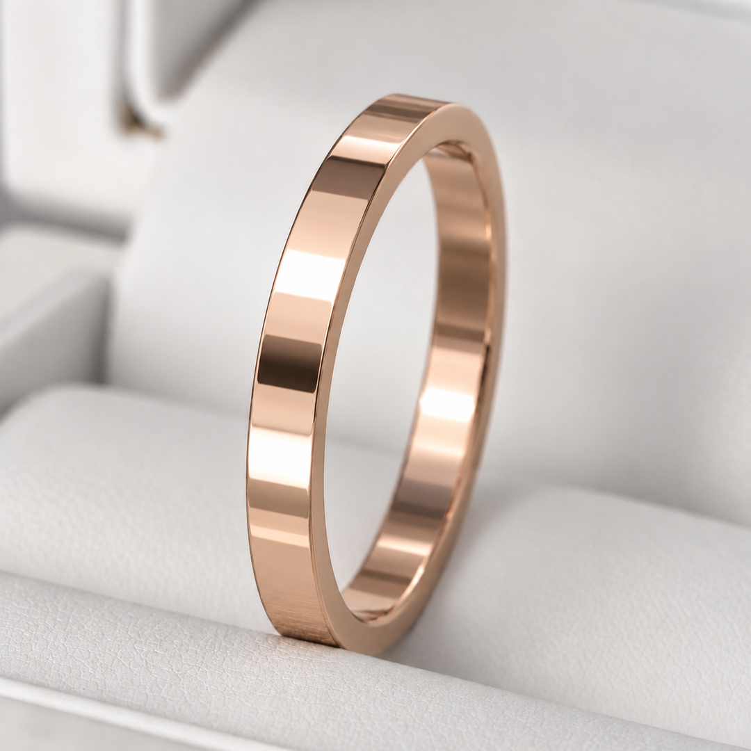 🩶 Anneau (medium) en acier pour bague mood interchangeable