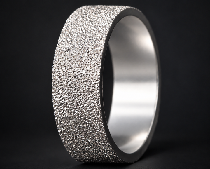Anneau (addon) en argent 925 « Neige éternelle » pour bague mood interchangeable