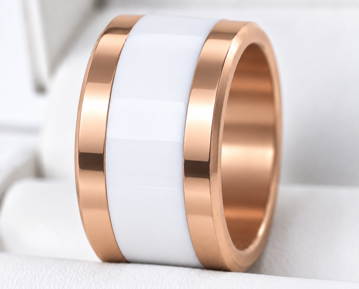 🩶 Base large en acier 316L carrée et polie (13mm) pour bague mood interchangeable