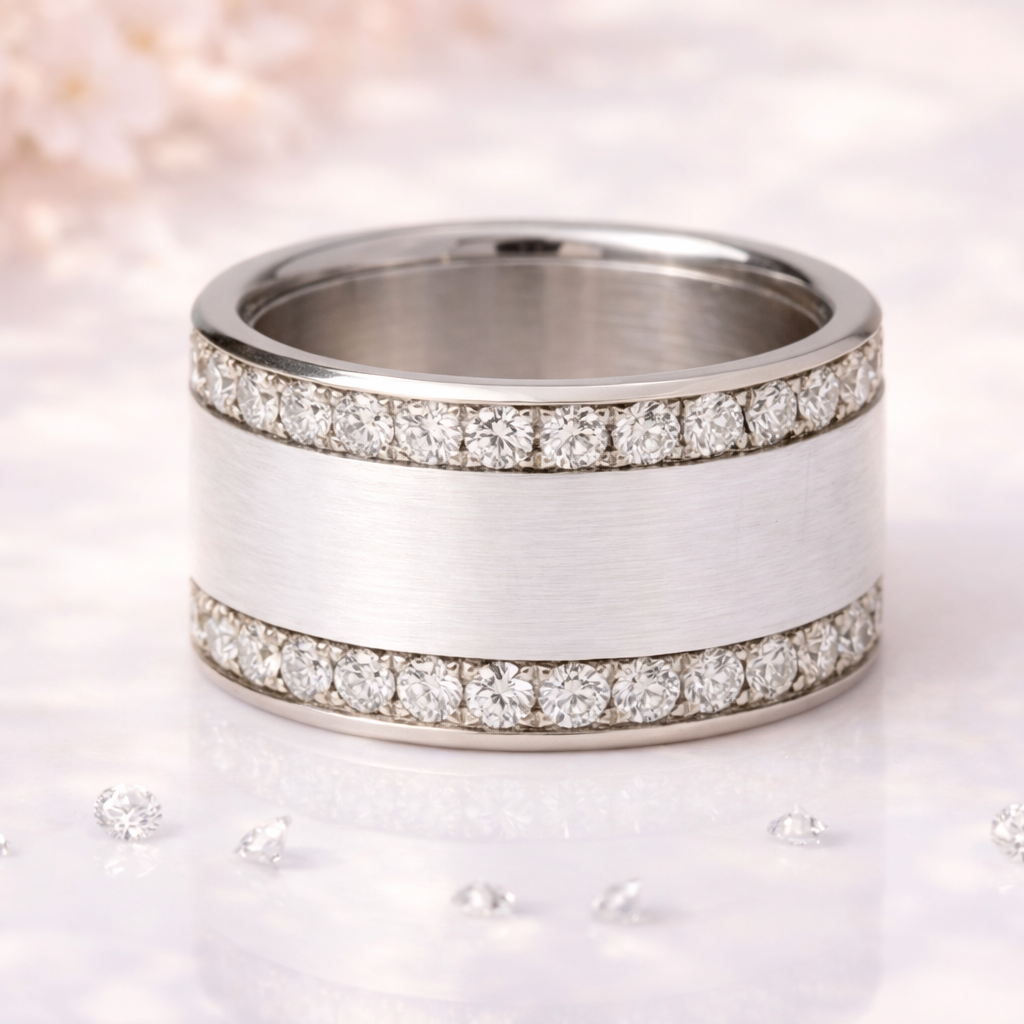 PREORDER - Participatory Design - Small Base (11mm) Fully Set with 1.9mm White Zircons