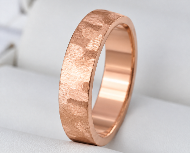 🩶 Anneau (deux tiers) en acier paillettes pour bague mood interchangeable