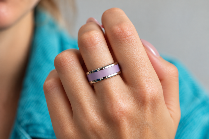 Bague mood avec 3 anneaux interchangeables (couleurs à choix)