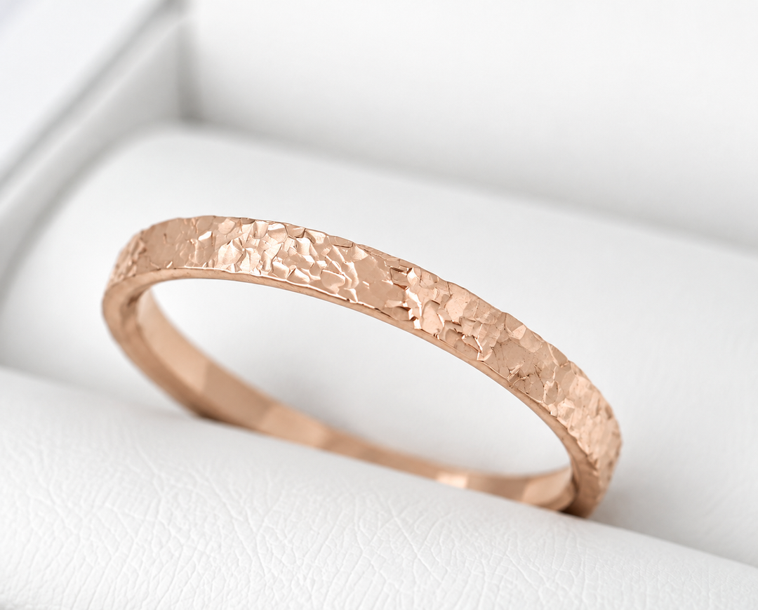 🩶 Anneau (medium) en acier Rock pour bague mood interchangeable
