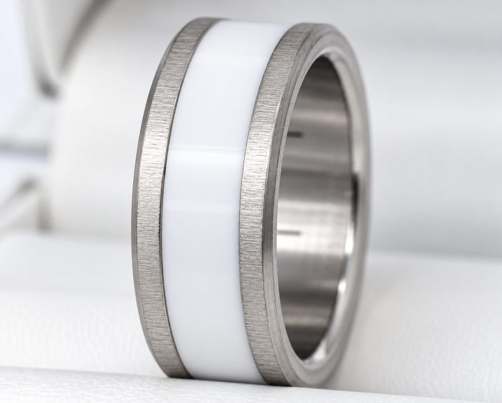 🩶 Base extra small en acier 316L froissée (9mm) pour bague mood interchangeable