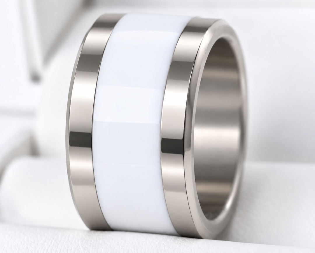 🩶 Base large en acier 316L carrée et polie (13mm) pour bague mood interchangeable