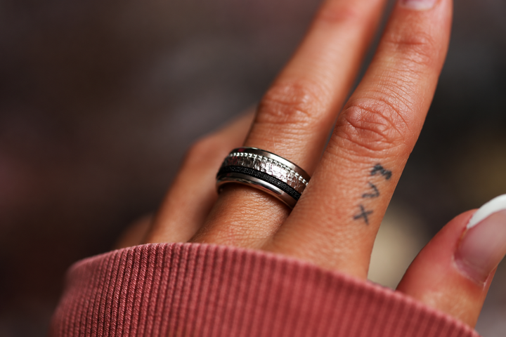 Anneaux (pack de 2 minis) en argent 925 « Neige éternelle » pour bague mood interchangeable