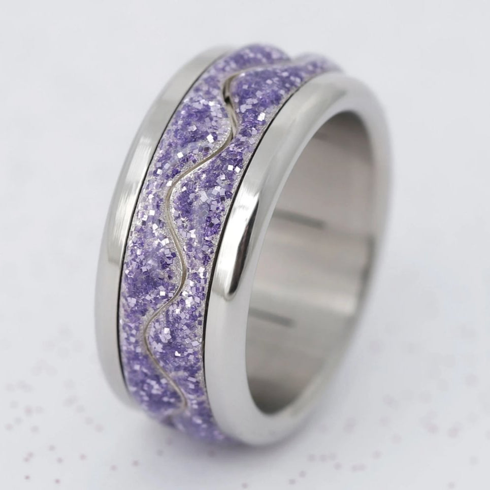 Bague_mood_interchangeable_2/3_edges_nazaré_purple_argent