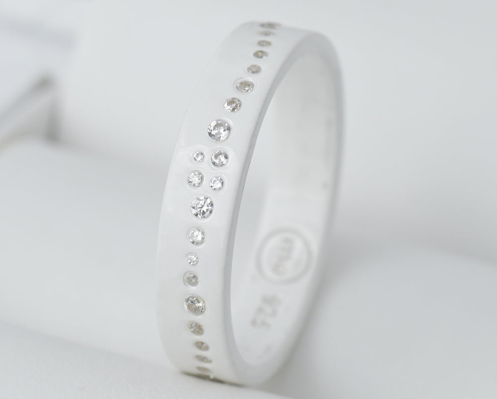 Bague_mood_interchangeable_addon_deux-tiers_sentier_étoiles_argent_zircons_blanc