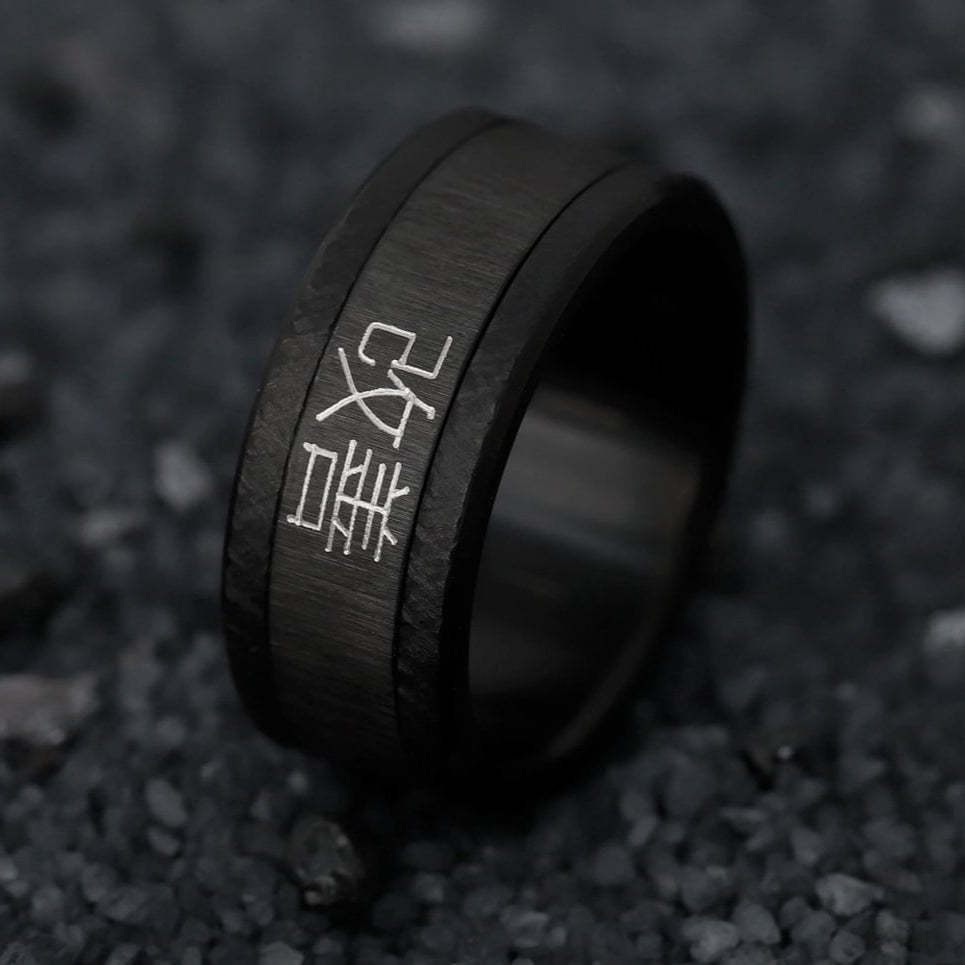 Bague_mood_interchangeable_addon_deux tiers_wanomich_acier_noir