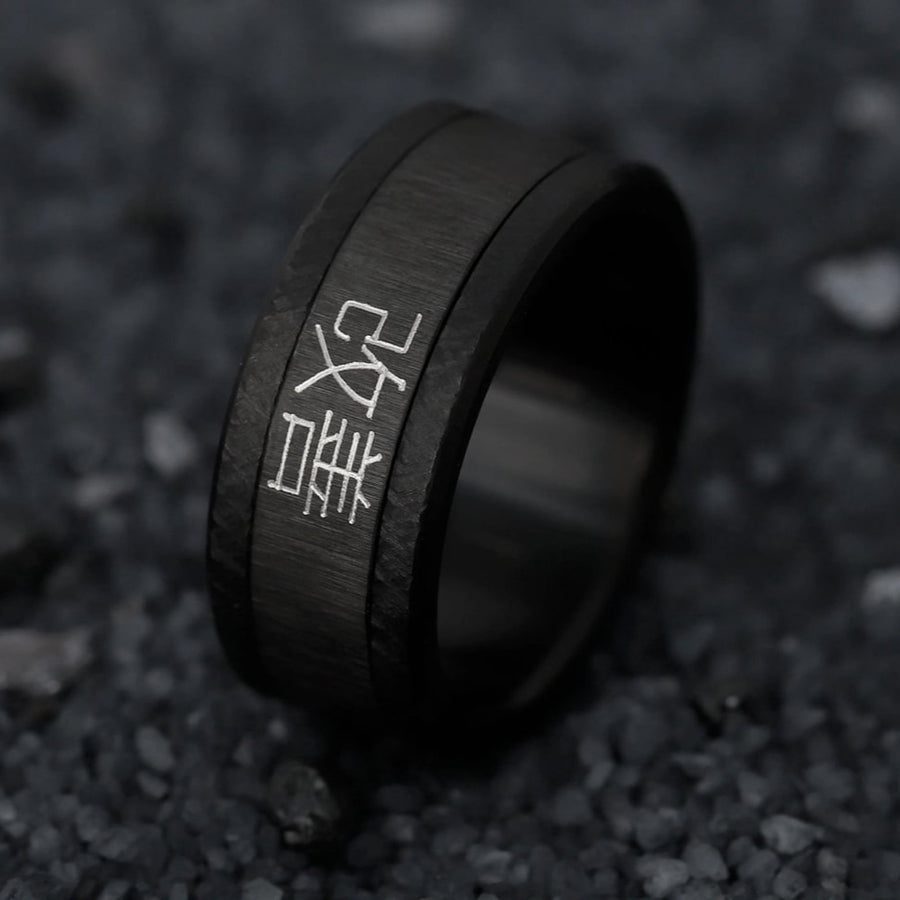 Bague_mood_interchangeable_addon_deux tiers_wanomich_acier_noir