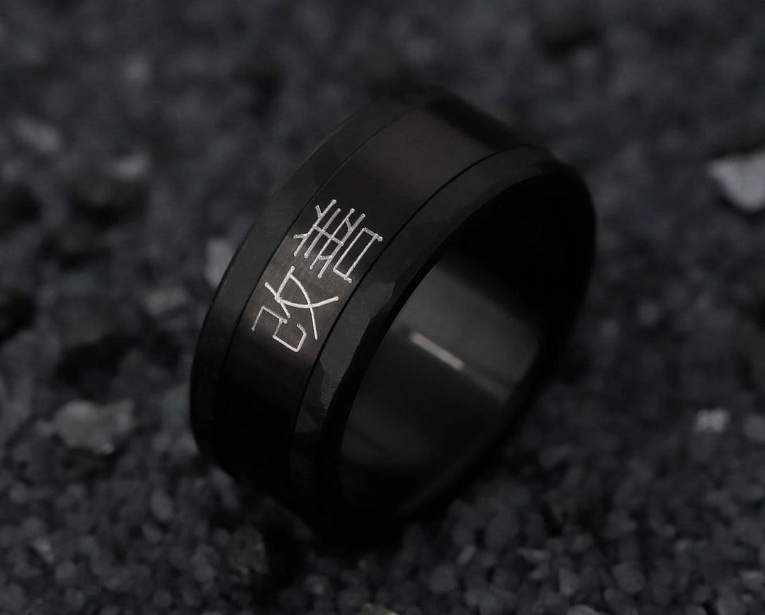 Bague_mood_interchangeable_addon_deux tiers_wanomich_acier_noir