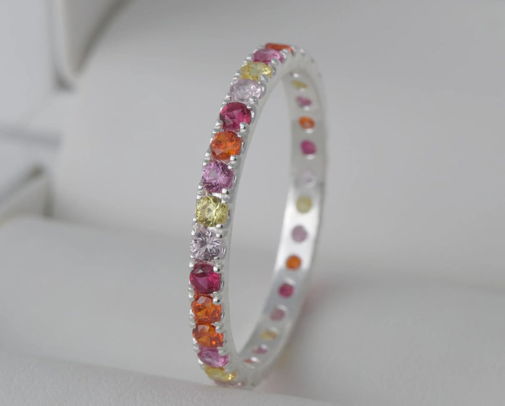 Bague_mood_interchangeable_addon_medium_auréclat_argent_zircons_multicolor