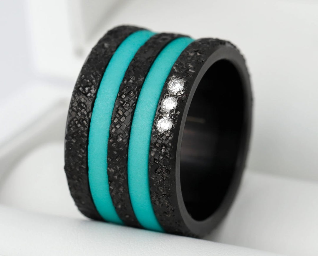Bague_mood_interchangeable_addon_medium_cristauxsauvages_turquoise_noir