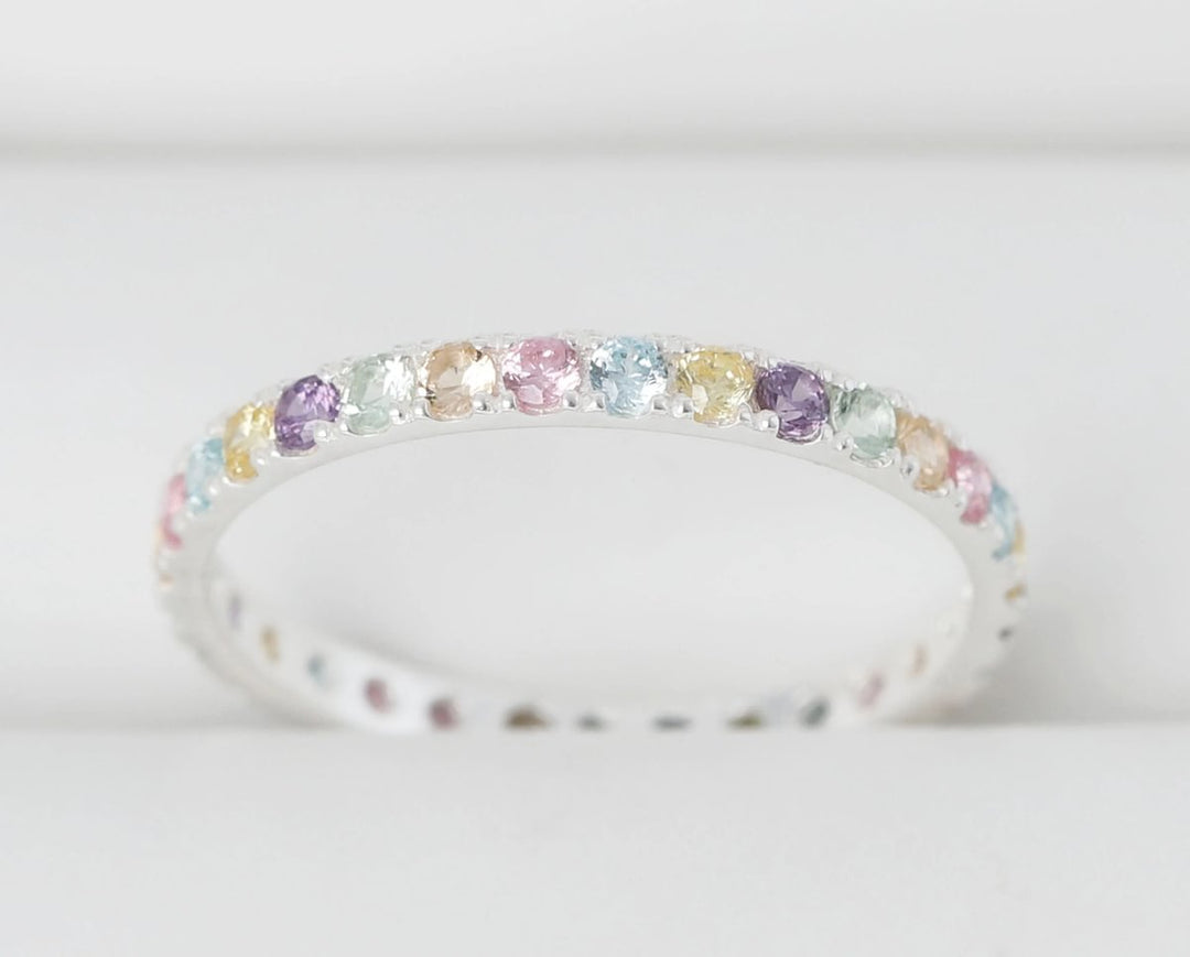 Bague_mood_interchangeable_addon_medium_floralis_argent_zircons_multicolor