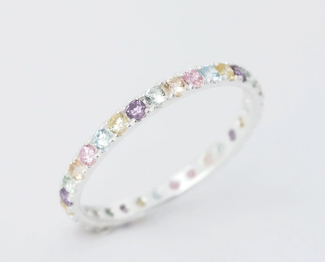 Bague_mood_interchangeable_addon_medium_floralis_argent_zircons_multicolor