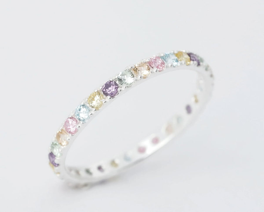 Bague_mood_interchangeable_addon_medium_floralis_argent_zircons_multicolor