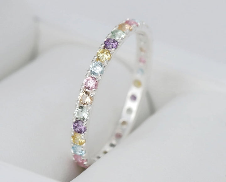 Bague_mood_interchangeable_addon_medium_floralis_argent_zircons_multicolor