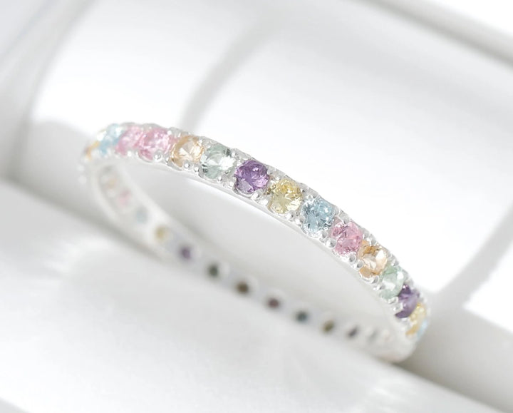 Bague_mood_interchangeable_addon_medium_floralis_argent_zircons_multicolor