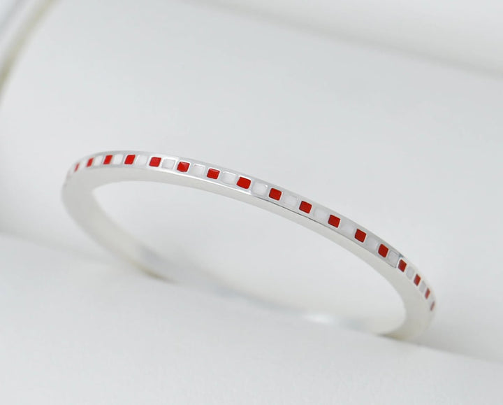 Bague_mood_interchangeable_addon_mini_calendrier_avent_argent_rouge_blanc