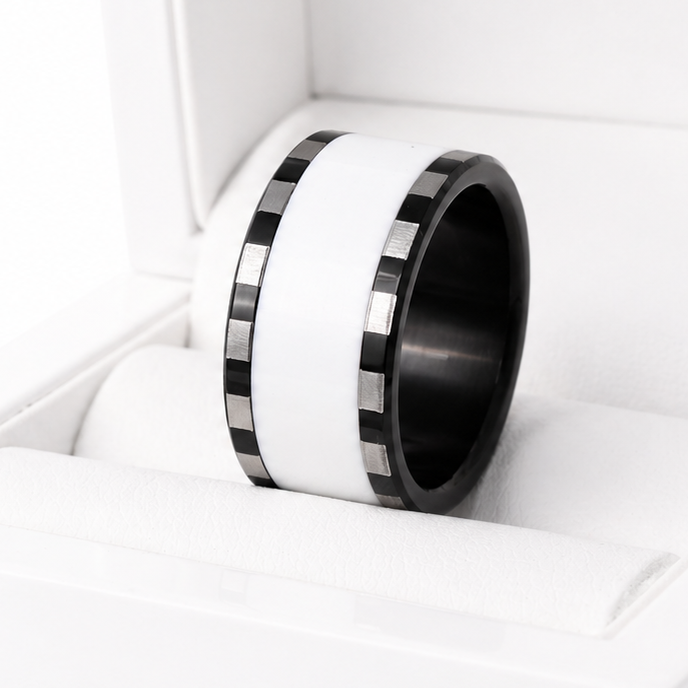 Bague_mood_interchangeable_base_acier_noir_blanc