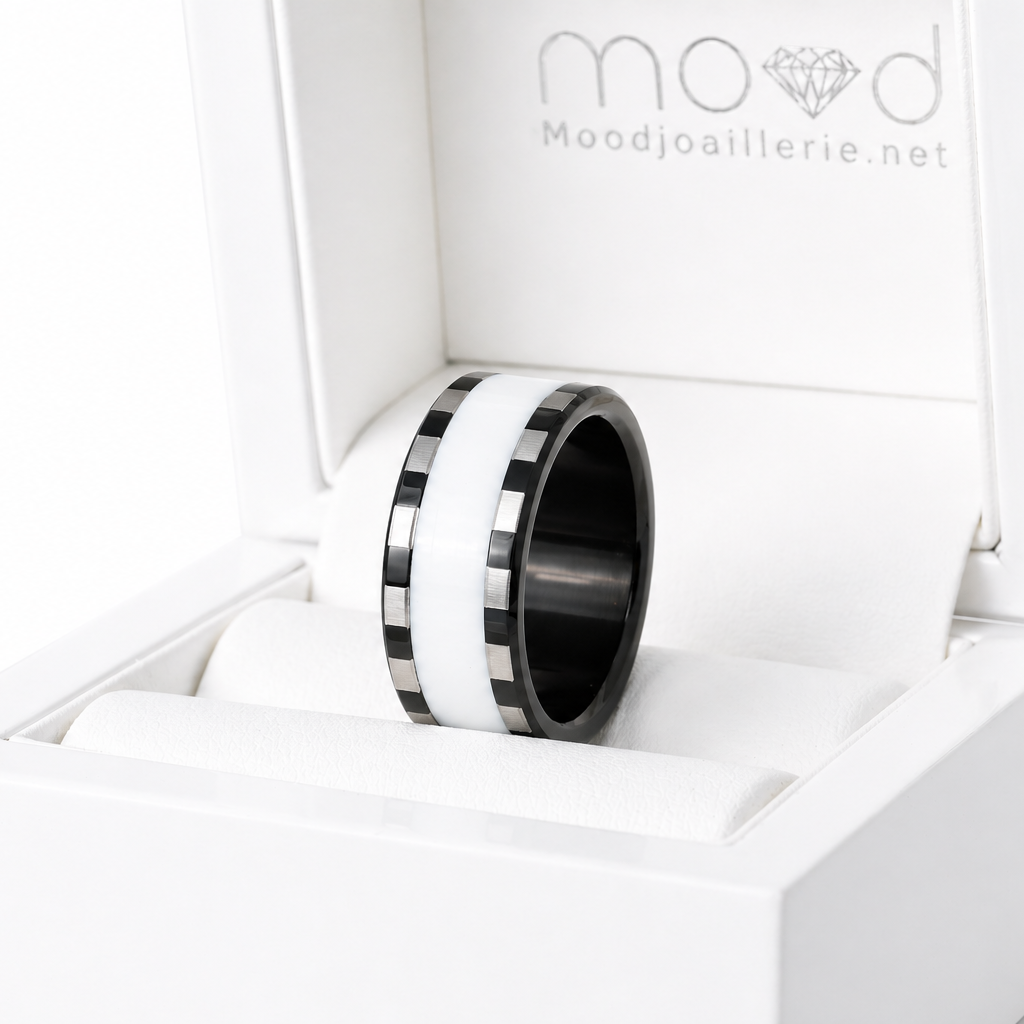 Bague_mood_interchangeable_base_acier_noir_blanc