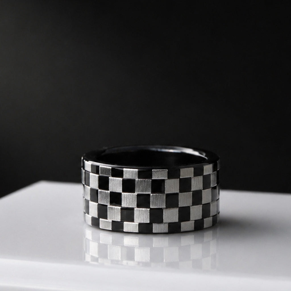 Bague_mood_interchangeable_base_acier_noir_blanc