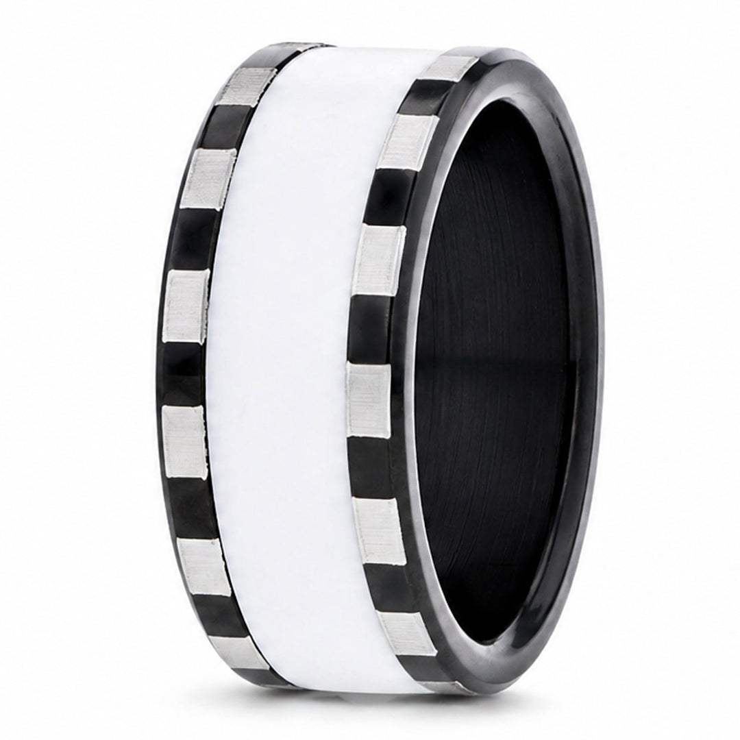 Bague_mood_interchangeable_base_acier_noir_blanc