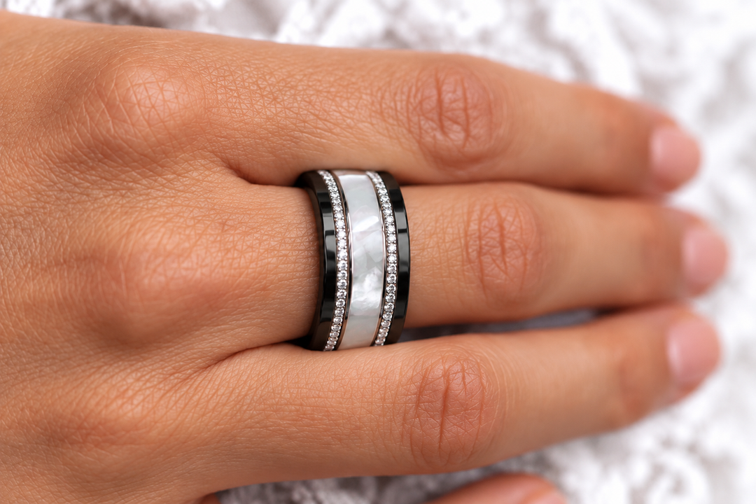 🩶 Base small en acier 316L carrée et polie (11mm) pour bague mood interchangeable