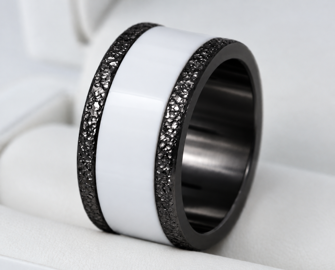 🩶 Base small « Rock » en acier 316L (11mm) pour bague mood interchangeable — édition collector