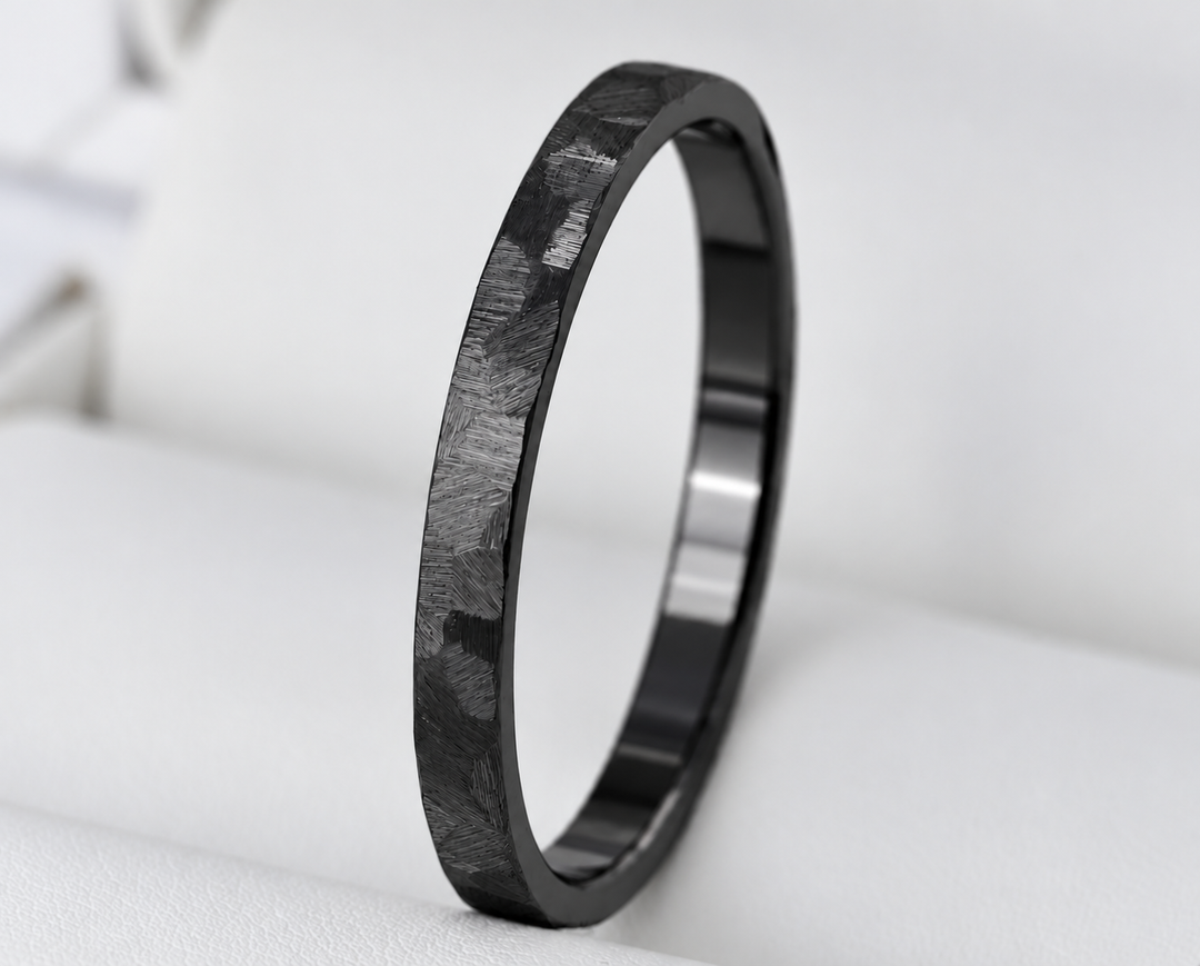 Medium addon in steel Glitter for interchangeable mood ring