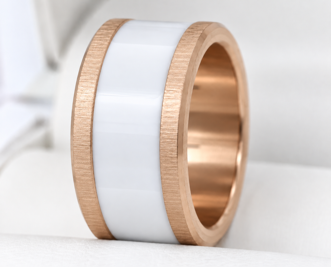 🩶 Base small en acier 316L froissée (11mm) pour bague mood interchangeable