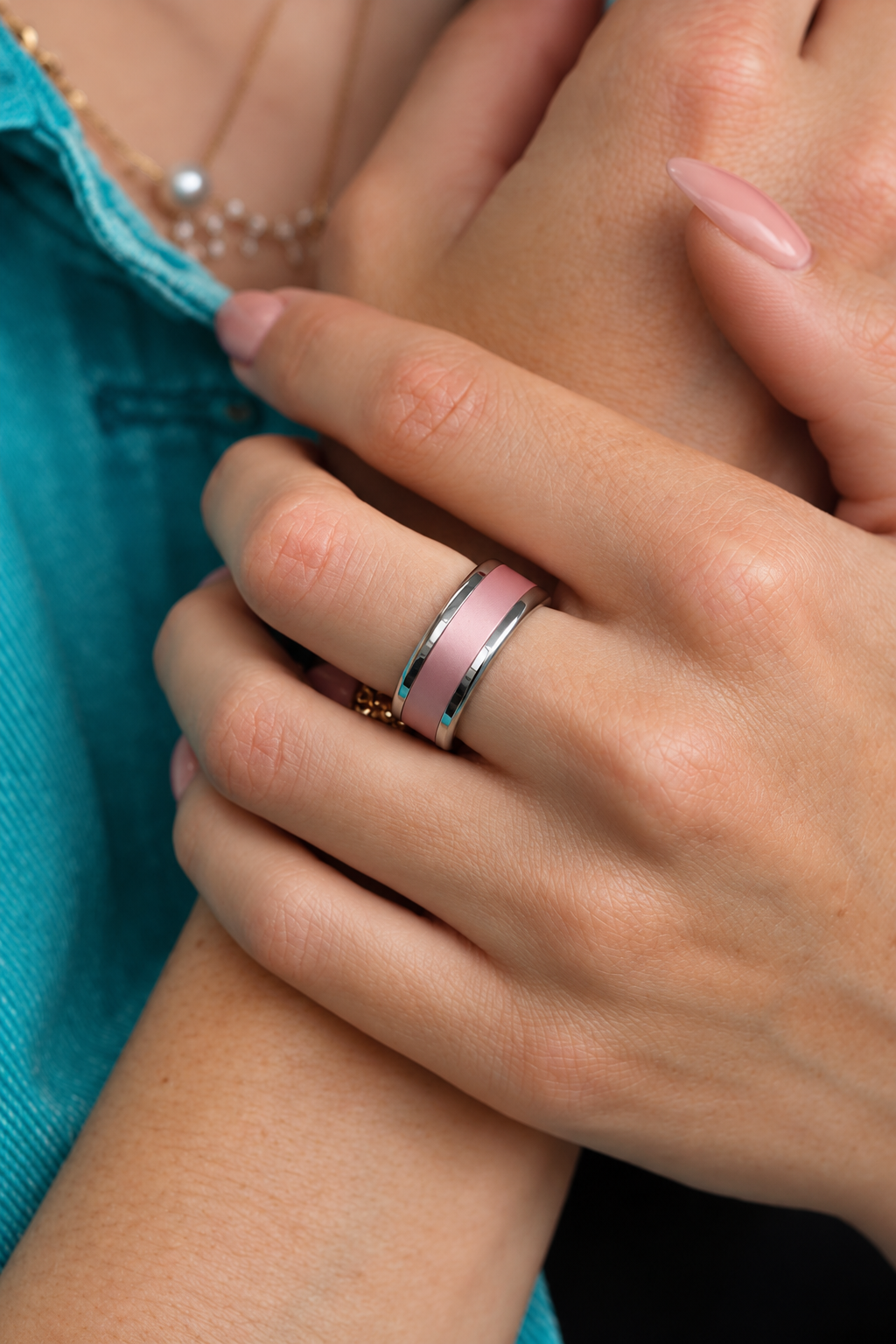 Bague mood avec 3 anneaux interchangeables (couleurs à choix)