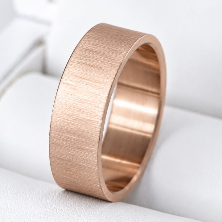 Inner ring (addon) in grey wrinkled steel for interchangeable mood ring