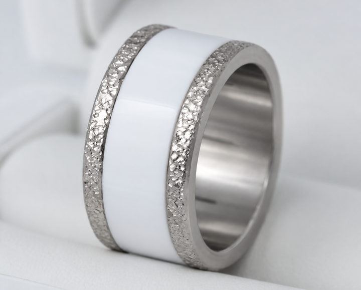 🩶 Base small « Rock » en acier 316L (11mm) pour bague mood interchangeable — édition collector