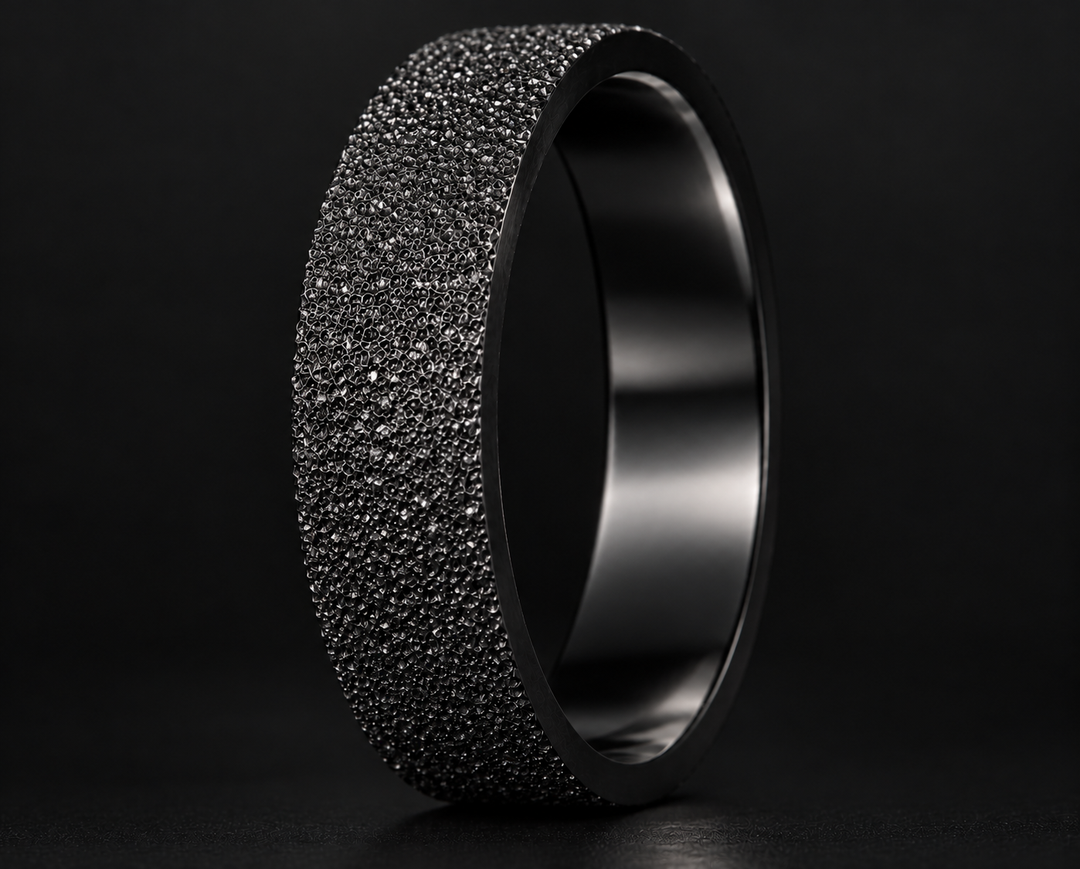 Innenring (2/3 Addon) aus 925 Silber "Ewiger Schnee" für auswechselbaren mood Ring – 20 Jahre Special