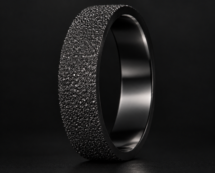 Innenring (2/3 Addon) aus 925 Silber "Ewiger Schnee" für auswechselbaren mood Ring – 20 Jahre Special